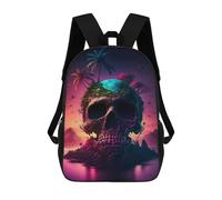 sinyumoney Island of Skulls Mochila Escolar Infantil Impresa En 3D Para Niños, Mochilas De Viaje, Bolsas Para Libros Para Niños Estudiantes De Primaria 17inch