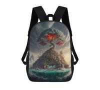 sinyumoney Island of The Enchanted Tree Mochilas Para Niños Mochila Escolar Mochila Escolar Impresa En 3D Para Niños Estudiantes De Primaria Y Secundaria 17inch