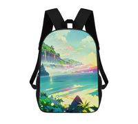 sinyumoney Island Sunset Serenity Mochila Escolar Infantil, Mochilas Impresas En 3D, Mochilas Escolares De Moda Para Niños De Primaria Y Secundaria 17inch
