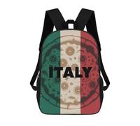 sinyumoney Italy Pizza Flag Mochilas Infantiles Escolares Impresas En 3D, Mochilas Para Niños, Mochilas De Viaje Para Niños Y Niñas, Mochilas Escolares Para Niños 17inch