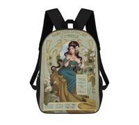 sinyumoney Ivory Princesses Mochilas Infantiles Impresas En 3D, Mochilas De Moda Informales, Mochilas De Viaje Bonitas, Mochilas Informales Para Exteriores Para Niños Y Niñas 17inch