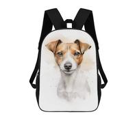 sinyumoney Jack Russell Portrait Mochila Escolar Para Niños De 17 Pulgadas, Mochila Informal De Viaje Para Niños Y Niñas, Mochila De Gran Capacidad Para El Día A Día 17inch