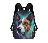 sinyumoney Jack Russell Terrier Dog Mochila Impresa En 3D Para Niños, Mochila Escolar, Mochilas De Viaje Para Niños, Bolsas De Libros De Alta Capacidad, Mochila Infantil 17inch