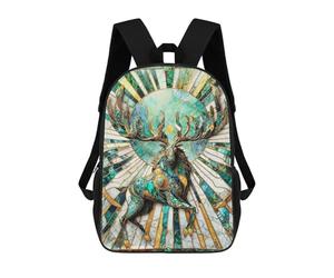 sinyumoney Jade Sun Elk Kintsugi Mochilas Infantiles Impresas En 3D, Mochilas De Moda Informales, Mochilas De Viaje Bonitas, Mochilas Informales Para Exteriores Para Niños Y Niñas 17inch