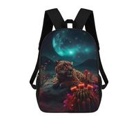 sinyumoney Jaguar in A Fantasy Desert Night Mochilas Para Niños Mochila Escolar Mochila Escolar Impresa En 3D Para Niños Estudiantes De Primaria Y Secundaria 17inch
