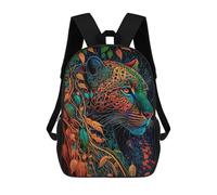sinyumoney Jaguar in The Enchanted Forest -1 Mochila Escolar Impresa En 3D Para Niños, Mochila Escolar, Mochilas De Viaje, Bolso Informal De Moda Para Niños Y Estudiantes 17inch