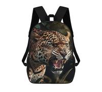 sinyumoney Jaguar Roar in Jungle -2 Mochilas Para Niños Y Estudiantes, Mochilas Escolares Impresas En 3D, Mochilas Para Estudiantes De Primaria Y Secundaria Para Niños Y Niñas 17inch
