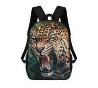 sinyumoney Jaguar Roar in Jungle -3 Mochila Escolar Infantil, Mochilas Impresas En 3D, Mochilas Escolares De Moda Para Niños De Primaria Y Secundaria 17inch