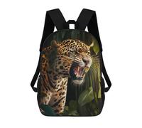 sinyumoney Jaguar Roar in Jungle Mochila Escolar Infantil Impresa En 3D, Mochila Informal De Moda Para Niños, Mochila De Viaje De Alta Capacidad Para Libros Para Niños 17inch