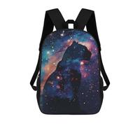 sinyumoney Jaguar Silhouette Galaxy Mochilas Para Niños Mochila Escolar De Moda Mochila Escolar Impresa En 3D Para Niños Estudiantes De Primaria Y Secundaria 17inch