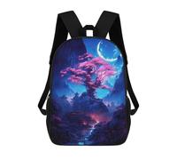 sinyumoney Japan Cherry Blossom Tree Mochila Escolar Para Niños Con Impresión 3D, Mochila Moderna Para Niños Y Niñas, Mochila Informal Para Estudiantes. 17inch