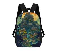sinyumoney Japan Fantasy Palace 011 Mochilas Escolares Para Niños Y Niñas, Mochilas Deportivas Informales Para Primaria, Mochilas De Gran Capacidad Para Libros 17inch