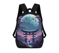 sinyumoney Japan Gateway to The Moon Mochila Escolar Infantil Impresa En 3D Para Niños, Mochilas De Viaje De Alta Capacidad, Bolsas Para Libros, Mochila Escolar Infantil 17inch
