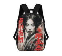sinyumoney Japan Geisha Girl Mochilas Para Niños Mochila Escolar De Moda Mochila Escolar Impresa En 3D Para Niños Estudiantes De Primaria Y Secundaria 17inch