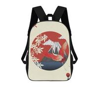 sinyumoney Japan Landscape Mochilas Escolares Para Niños, Bolsa De Escuela Impresa En 3D Para Niños, Estudiantes De Primaria Y Universidad, Fuji Mount Japanese, 17"