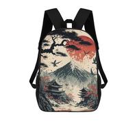 sinyumoney Japan Landscape Vintage Mochila Escolar Infantil Impresa En 3D Mochila De Viaje De Alta Capacidad Bolsas Para Libros Mochila Infantil 17inch
