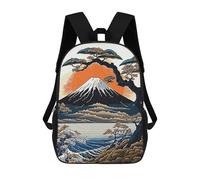 sinyumoney Japan Nature Art Mochila Escolar Para Niños Mochila Escolar Impresa En 3D Mochila Escolar De Moda Para Niños De Primaria Y Secundaria 17inch
