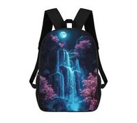 sinyumoney Japan Neon Cherry Blossom Mochila Escolar Impresa En 3D Para Niños Y Niñas, Mochila Para Portátil Para Niños/estudiantes/adultos 17inch