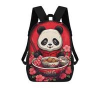 sinyumoney Japan Panda Ramen Ruby Art Mochila Escolar Mochilas Escolares Para Niñas Y Niños Mochila Con Bolsillo Mochila Escolar De Moda Para Niños 17inch