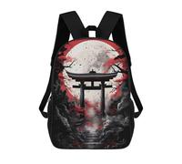 sinyumoney Japan Tori Landscape Mochila Infantil, Mochila Escolar Infantil, Mochilas Escolares Impresas En 3D Para Niños Y Estudiantes Adolescentes 17inch