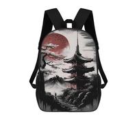 sinyumoney Japanese Abstract 2 Mochila Escolar Infantil Impresa En 3D Para Niños, Mochilas De Viaje, Bolsas Para Libros, Mochila Escolar Infantil 17inch