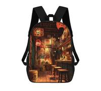 sinyumoney Japanese Bar Interior Decor Ideas Mochila Escolar, Bolso De Negocios, Bolso Para Portátil Resistente Para Niñas Y Adolescentes 17inch