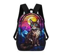sinyumoney Japanese Bobtail Cat Mochila Escolar Para Niños, Mochila Escolar De Gran Capacidad Para Niños, Mochila Escolar 3D, Regalos Para Niños 17inch