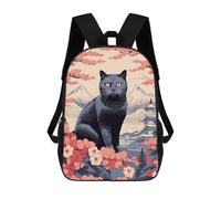 sinyumoney Japanese Cat 10 Mochila, Mochila Escolar Impresa En 3D, Bolsa Para El Almuerzo Escolar, Mochila De Viaje, Mochila Para Amigos, Mochila Escolar Para Niñas Y Niños 17inch