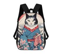sinyumoney Japanese Cat 7 Mochila Escolar Infantil De Moda Informal Mochilas Infantiles Impresas En 3D Mochila Grande Para Niño 17inch