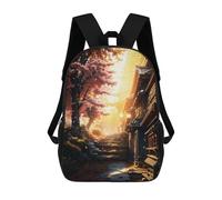 sinyumoney Japanese Cherry Blossom Mochila Infantil, Mochila Escolar Para Niños, Mochila Escolar Infantil Con Estampado 3D De Dibujos Animados, Mochila De Gran Capacidad Para Niños Y Niñas 17inch