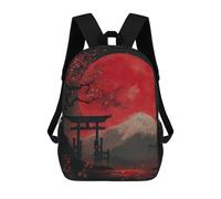 sinyumoney Japanese Cherry Blossoms Mochila Escolar Infantil Con Impresión 3D, Mochila Escolar Informal Para Niños De Primaria Y Secundaria 17inch