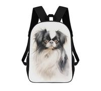 sinyumoney Japanese Chin Portrait Mochila Escolar, Mochila Para Portátil, Mochila Para Adolescentes, Niñas, Niños, Mujeres Y Hombres 17inch