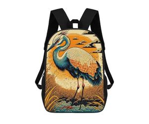 sinyumoney Japanese Crane Mochila Ronaldo, Mochila Infantil, Mochila Escolar Para Estudiantes, Mochila Para Libros, Mochila Escolar Impresa En 3D Para Niños Y Niñas, 17inch