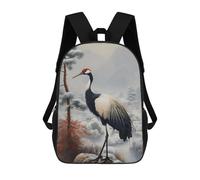 sinyumoney Japanese Crane Mochilas Para Niños Mochila Escolar De Moda Mochila Escolar Impresa En 3D Para Niños Estudiantes De Primaria Y Secundaria 17inch