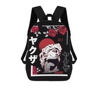 sinyumoney Japanese David Urban Art Mochilas Para Niños Mochila Escolar Mochila Escolar Impresa En 3D Mochilas Escolares De Moda Para Niños De Primaria Y Secundaria 17inch