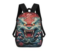 sinyumoney Japanese Dragon Art Print Mochila Escolar Impresa En 3D 17inch Mochilas De Moda Para Niños, Mochilas Escolares Para Niños De Primaria Y Secundaria