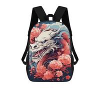 sinyumoney Japanese Dragon Art Print Mochilas Infantiles Mochila Escolar Impresa En 3D Para Niños Mochilas De Viaje Bolsas Para Libros Para Niños 17inch Mochila Escolar