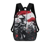 sinyumoney Japanese Duel Ink Wash Mochila Infantil, Mochila Escolar De Gran Capacidad Para Estudiantes, Mochila Para Libros, Mochila Para Niños, Niñas, Adultos Y Adolescentes 17inch