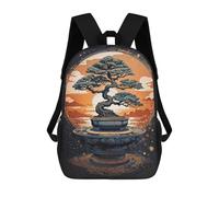 sinyumoney Japanese Eternal Bonsai Mochila Impresa En 3D Para Niños, Mochila Escolar, Mochilas De Viaje Para Niños, Bolsas De Libros De Alta Capacidad, Mochila Infantil 17inch