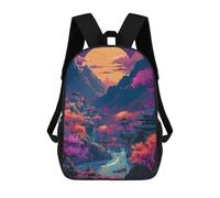 sinyumoney Japanese Fantasy 05 Mochila Escolar Infantil Impresa En 3D 17inch Mochilas Escolares Para Niños, Estilo Casual Y Moderno, Mochilas De Viaje De Alta Capacidad