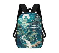 sinyumoney Japanese Fantasy Palace 08 Mochilas Escolares Mochilas Escolares De Secundaria Mochila Informal Para El Campus Viajes Al Aire Libre Deportes 17inch
