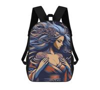 sinyumoney Japanese Geisha Illustration Mochila Escolar Infantil Estampada Para Adultos Y Niños, Mochila De Viaje Para El Día A Día 17inch