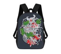sinyumoney Japanese Koi Fish Mochilas Informales Para Niños, Mochila Escolar Para Adolescentes, Niñas Y Niños, Mochilas Para Libros 17inch