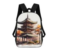 sinyumoney Japanese Landscape Mochila Escolar, Mochila Infantil Para Niños Y Adolescentes, Regalos, Mochilas De Día Con Impresión 3D, Mochila Escolar, Mochila Para Libros 17inch