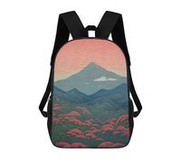 sinyumoney Japanese Mountain Flower Mochilas Para Niños Mochilas Escolares Mochila Escolar Para Niños Impresa En 3D Mochilas De Viaje De Moda Para Niños De Primaria Y Secundaria 17inch