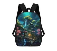 sinyumoney Japanese Nature Art Mochila Escolar Resistente Al Agua - Perfecta Para Viajes, Trabajo Y Uso Diario 17inch