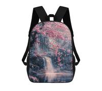 sinyumoney Japanese Nature Landscape Mochila Escolar Para Niños Con Impresión 3D, Mochila Moderna Para Niños Y Niñas, Mochila Informal Para Estudiantes. 17inch
