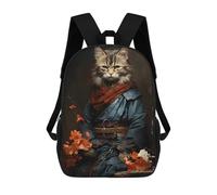 sinyumoney Japanese Noble Cat Mochila Escolar, Mochila Informal, Mochila De Día, Mochila Escolar, De Trabajo, De Viaje Para Niñas, Adolescentes 17inch
