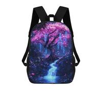 sinyumoney Japanese Pink Flowers Tree Mochila De Peluche Con Dibujos Animados, Mochila 3D Para Niños, Bolsa Escolar, Idea De Regalo De Cumpleaños Para Niños Y Niñas 17inch