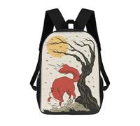 sinyumoney Japanese Red Wolves Ace Mochilas De Moda Impresas En 3D 17inch Mochila Escolar Informal Para Niños De Primaria Y Secundaria